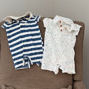Striped and Patterned Baby Rompers
